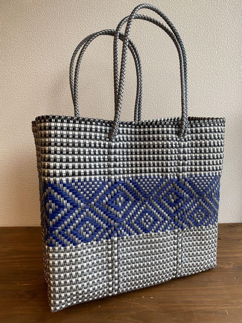 #G107-Sサイズ　メキシコ　オアハカ　メルカドバッグ メキシコ オアハカバッグ メルカドバッグ 蓋付き Lサイズ大容量